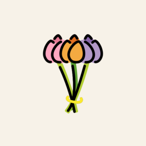 Fresh Flower Accent add-on for a FreshFood fruit basket