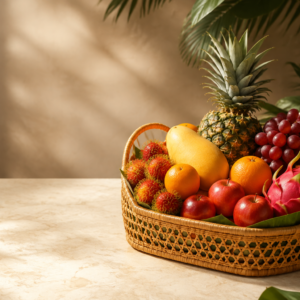 FreshFood tropical fruit basket delivery in Pattaya